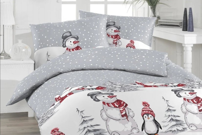 Flanelové povlečení Renun Grau