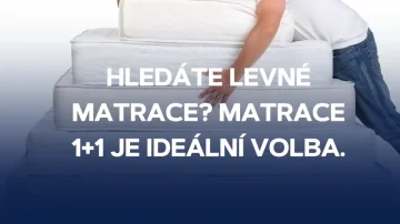 Hledáte levné matrace? Matrace 1+1 je ideální volba.