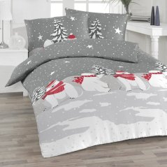 Flanelové povlečení Dines Grau