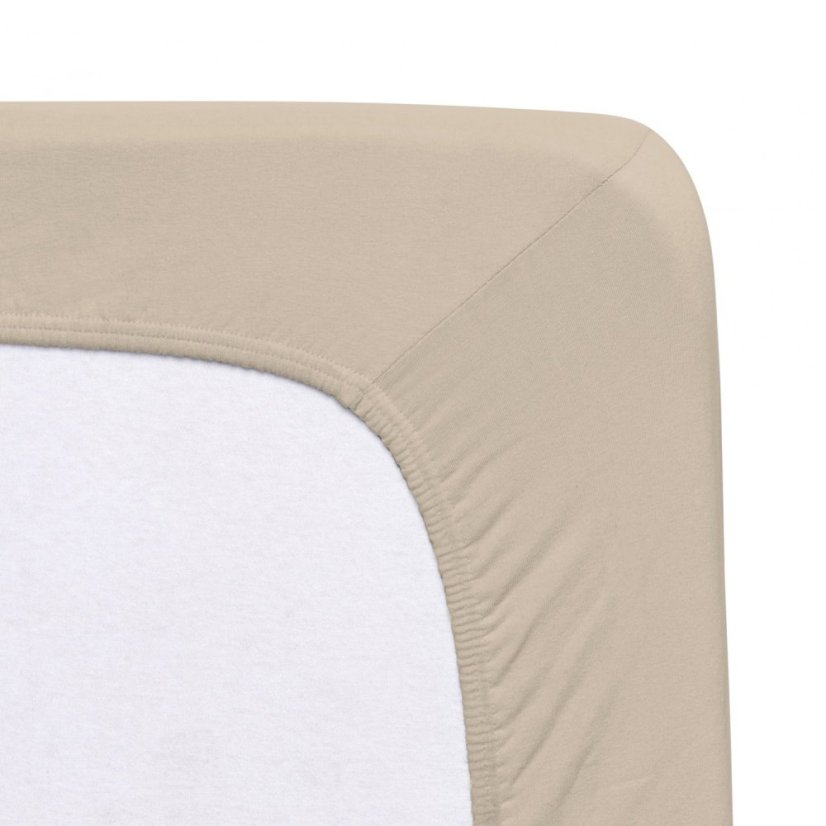 Prostěradlo Avance Jersey Elastan Beige