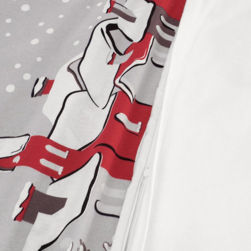 Flanelové povlečení Renun Grau