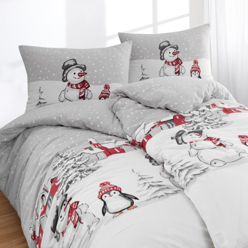 Flanelové povlečení Renun Grau