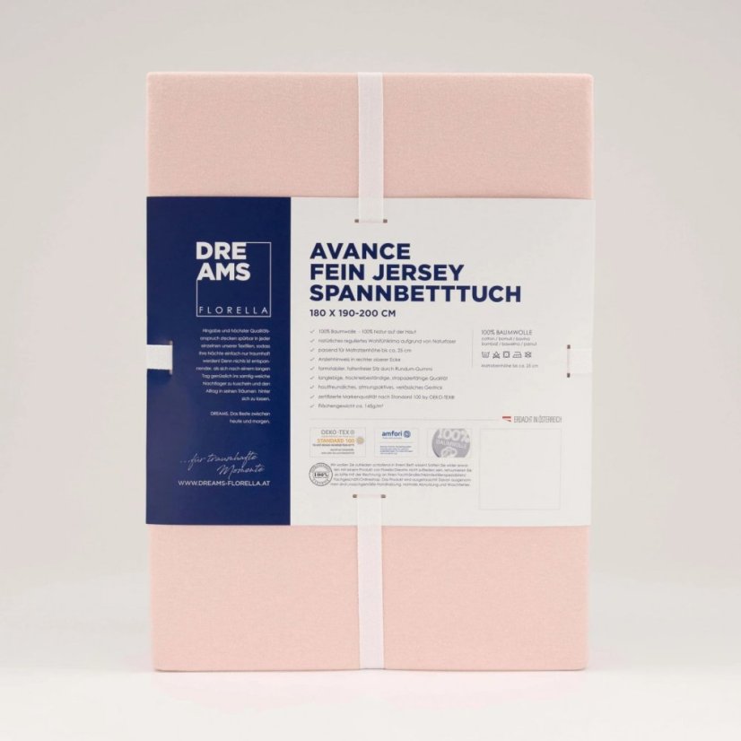 Prostěradlo Avance Jersey 45 Rosé