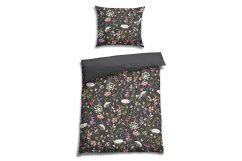Saténové povlečení Florella Fioere Black