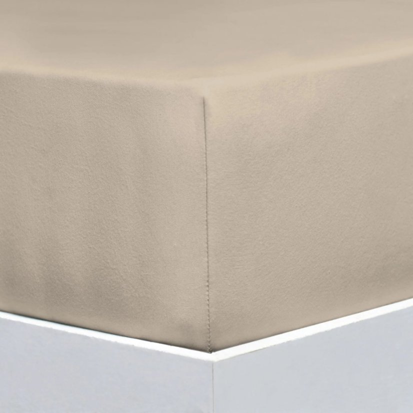 Prostěradlo Avance Jersey Elastan Beige