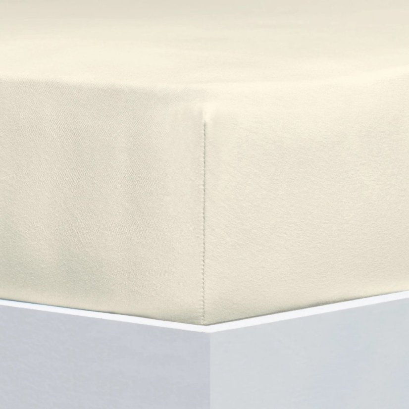 Prostěradlo Avance Jersey Elastan Ivory