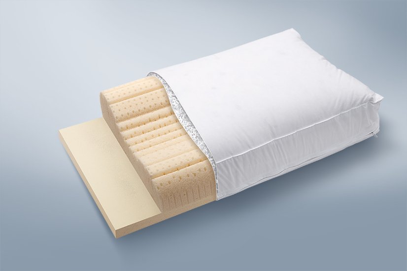 Péřový anatomický polštář Sanasleep