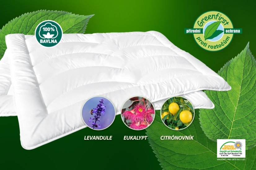 Přikrývka Greenfirst s protiroztočovou úpravou