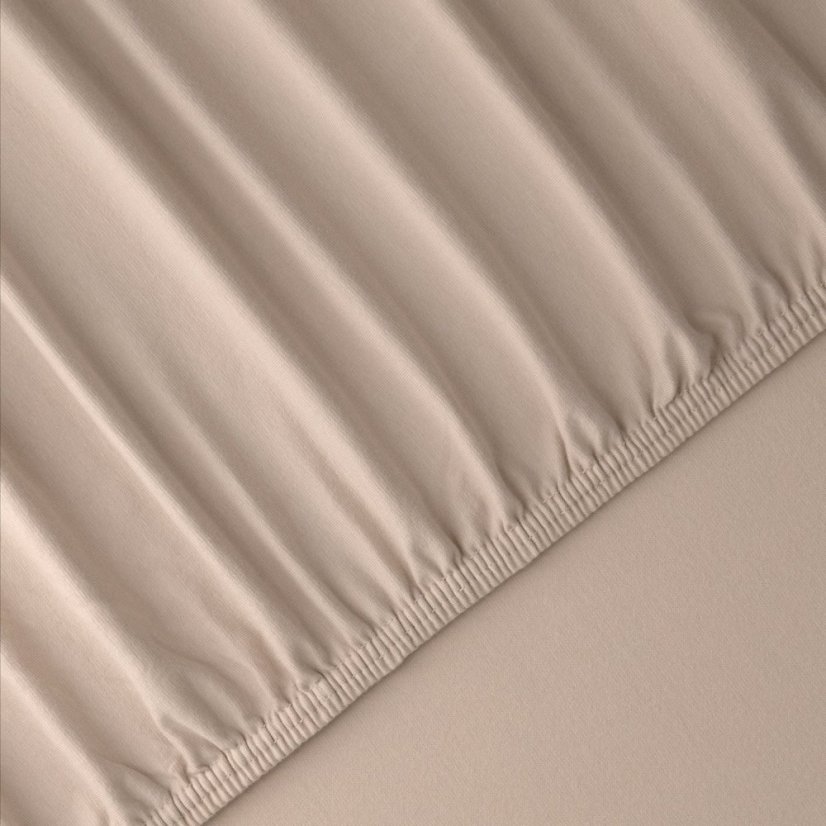 Prostěradlo Avance Jersey Elastan Beige