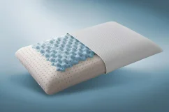 Paměťový anatomický polštář ClimaActive Wellness modrý