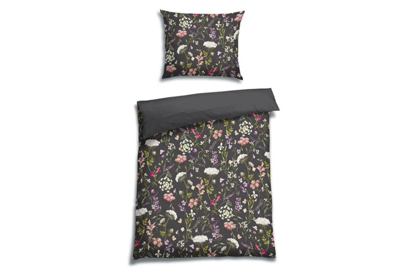 Saténové povlečení Florella Fioere Black