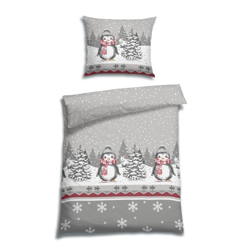 Flanelové povlečení Cesa Grau