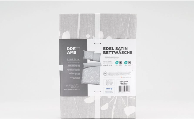 Saténové povlečení Bree Silber Satin