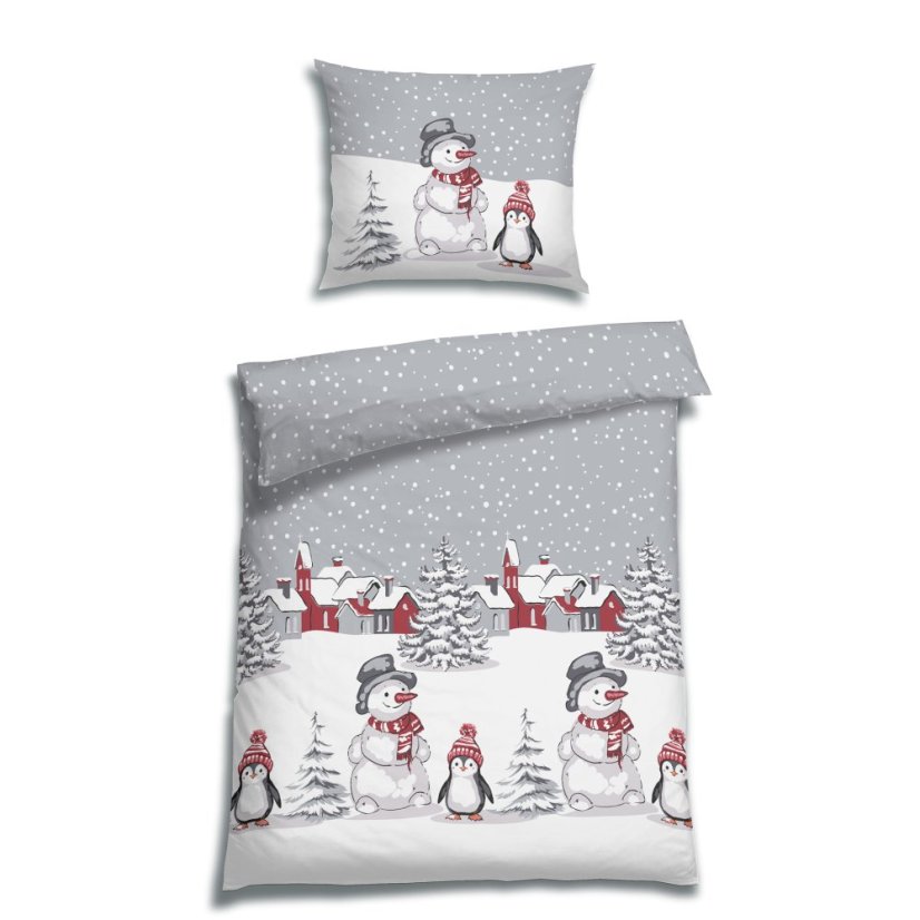 Flanelové povlečení Renun Grau