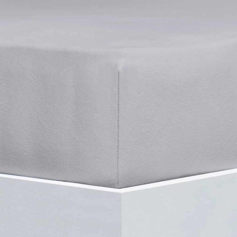 Prostěradlo Avance Jersey Elastan Silber