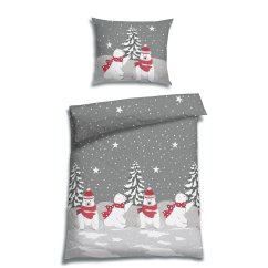 Flanelové povlečení Dines Grau